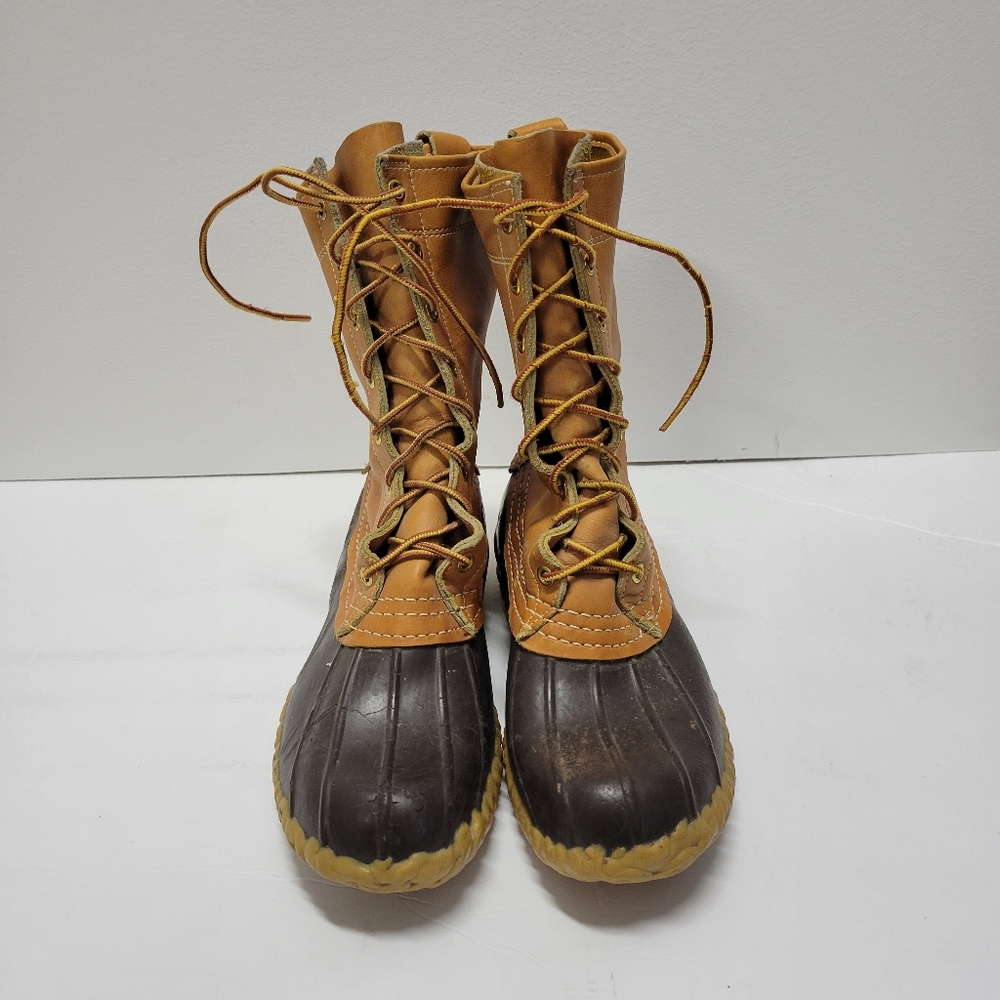 VTG L.L. Bean Maine Hunting Shoe Lace Up Leather Duck Boots Men Size 7